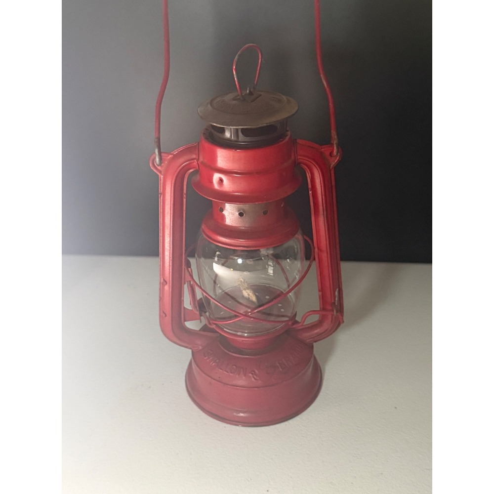 Vintage Swallow Brand No 235 Red Kerosene Lantern Hurricane Oil Lamp China